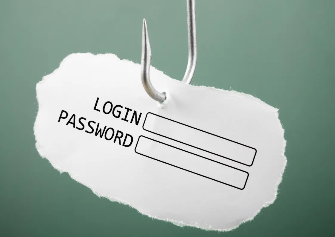 Användarnamn och lösenord läcks vid en phishing-attack